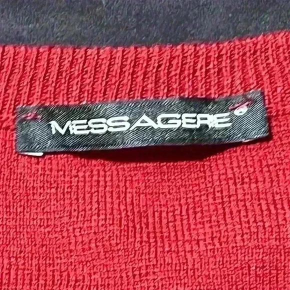 Messagerie Mens Merino Wool Italy Striped Knit Designer Pullover Sweater Size M - Picture 5 of 9